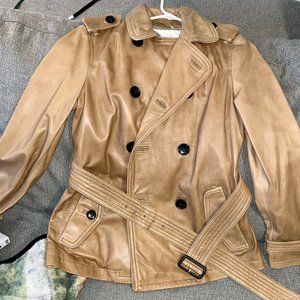 Coach Outlet Leather Jacket  Size Ladies 4 Camel